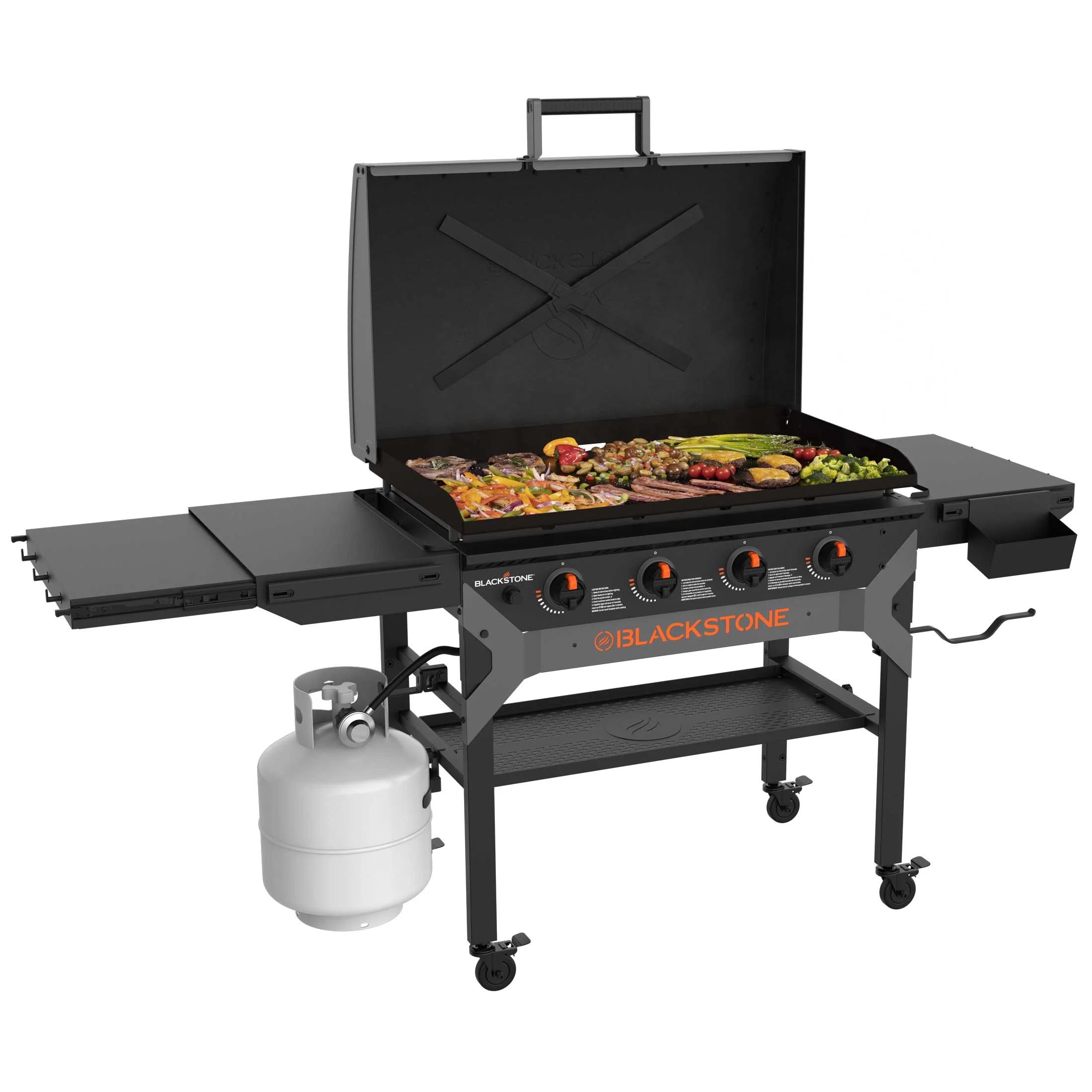 36" Iron Forged Griddle with Hood - Image 12
