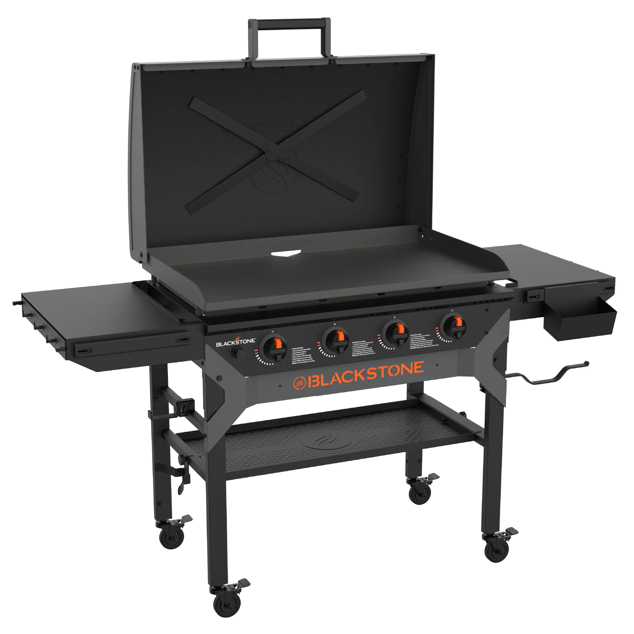 36" Iron Forged Griddle with Hood - Image 13