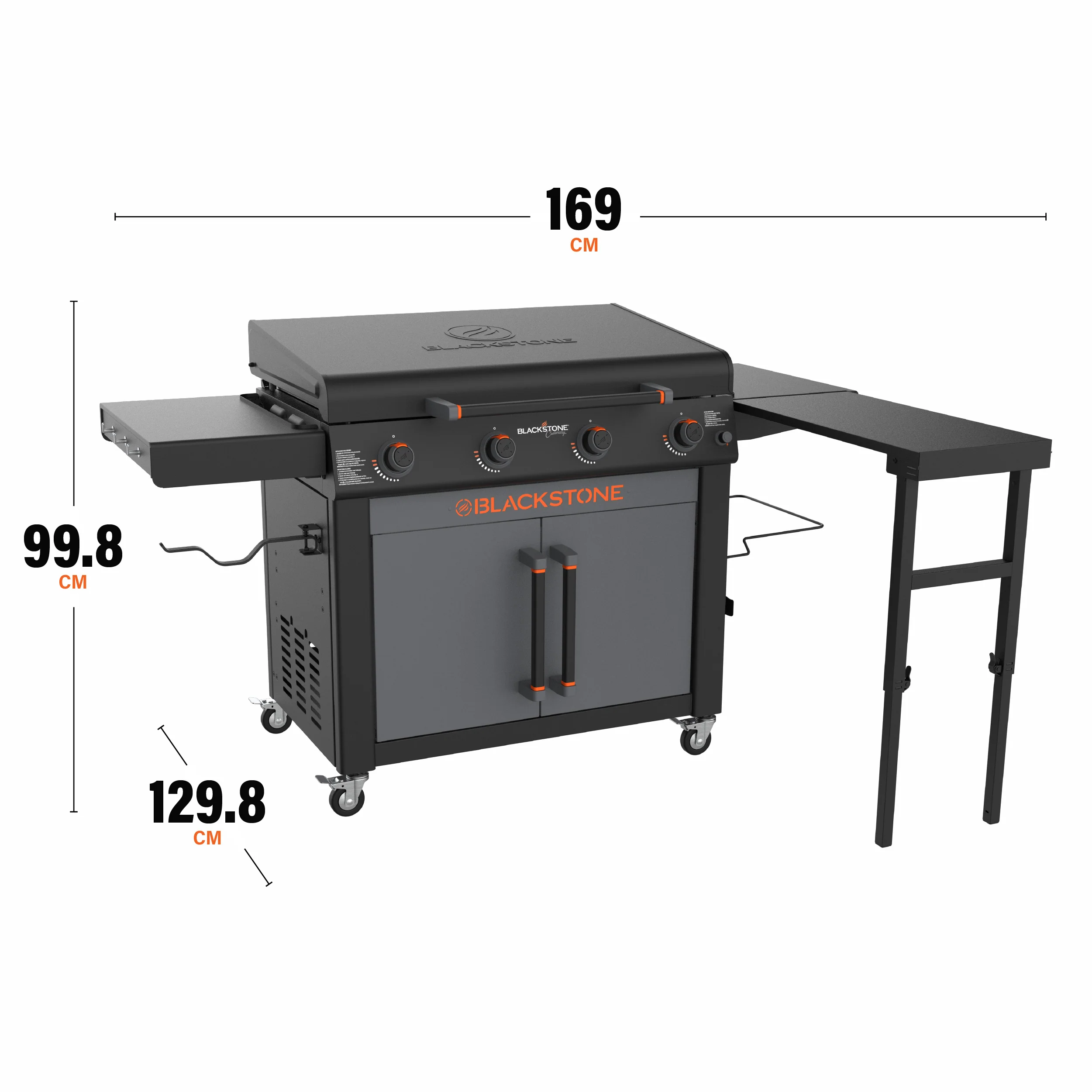 Culinary 36” Griddle with Folding Side Table and Cabinet - Image 9